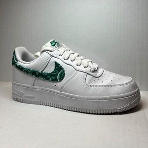 Nike Air Force 1 - green bandana - Size 8 WMNS